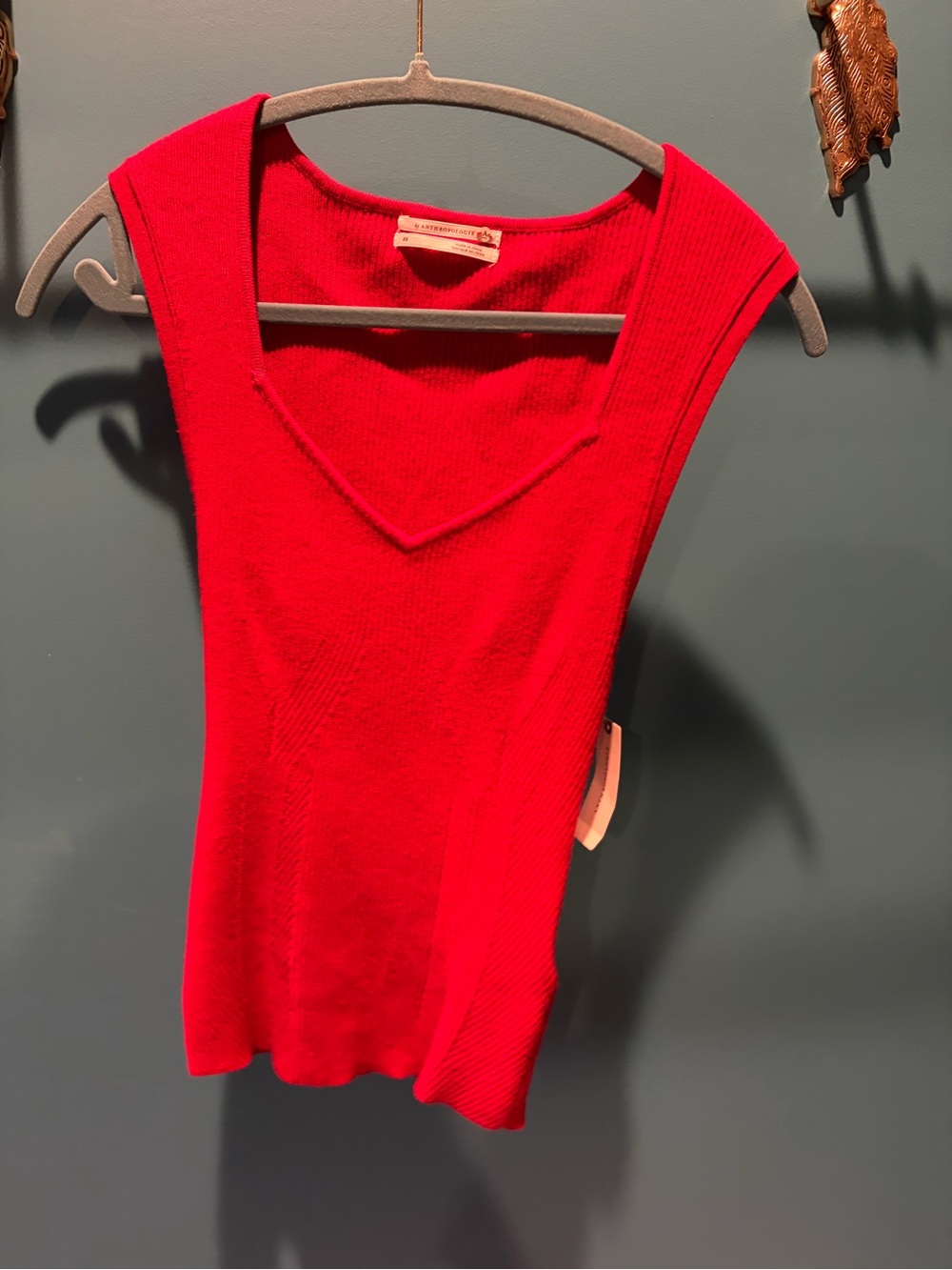 Anthropologie Red Top XS